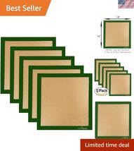 5 x Silicone 14" x 14" Non-Stick Fruit Leather Drying Ultra Sheet Compat... - $61.46