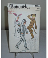 Butterick 6295 Halloween Pattern Girls Size 12 Uncut Leopard Bunny Spaceman - £7.80 GBP