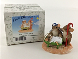 Charming Tails ‘A Gift from Above’ Mice Mouse Figure Figurine Enesco Fit... - $49.45