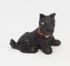 Dog Figurine Cast Metal Scotty Dog Terrier - $24.74