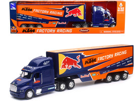 Peterbilt 387 Truck Dark Blue &quot;Red Bull - KTM Factory Racing&quot; 1/32 Diecast Model - £66.53 GBP