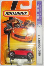  Matchbox 2007 &quot;Mini Cooper&quot; Mint Car On Sealed Card MBX Metal Collector #6 - £3.18 GBP