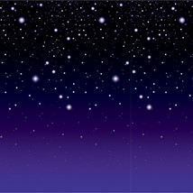 Starry Night Backdrop Party Accessory (1 Count) (1/Pkg) - £27.67 GBP