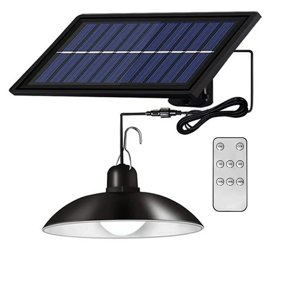 Single/Double Head Solar Pendant Light Outdoor Indoor Solar Lamp for Camping Gar - £164.88 GBP