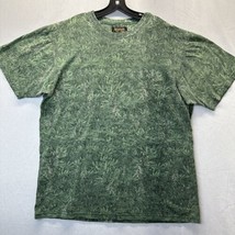 Vintage Jester Clothing Shirt Men XL Green Weed Pot Leaf Cannibis All Over Print - £15.62 GBP