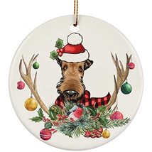 hdhshop24 Cute Airedale Terrier Dog Love Christmas Ornament Gift Pine Tr... - £15.53 GBP