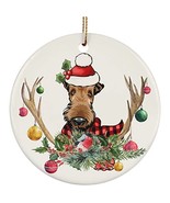 hdhshop24 Cute Airedale Terrier Dog Love Christmas Ornament Gift Pine Tr... - $27.09 CAD