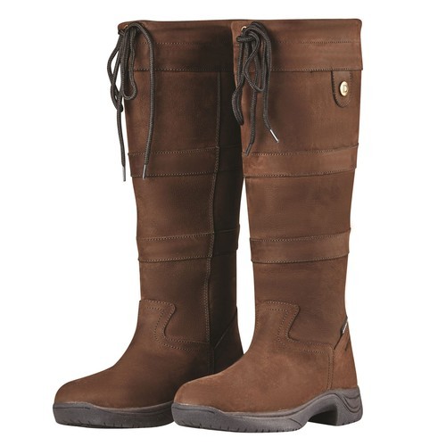 Dublin River Boots III, Chocolate, Women Equestrian Ladies 7.5 Wide - $183.15