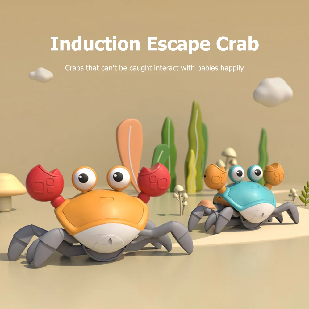 Crawling Crab Educational Interactive Crawling Crab with Music LED Electric - £6.69 GBP+
