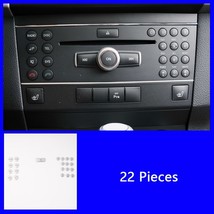 Car Center Console Air Conditioning CD Panel Button Sequins Sticker Trim For Mer - £53.51 GBP