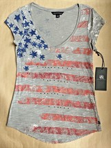 ROCK &amp; REPUBLIC American Flag TEE SHIRT Size: EXTRA SMALL (0 - 2) New - £46.41 GBP