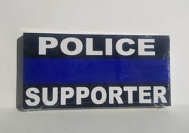Police Supporter Blue Line Bumper Sticker 12 PACK - $24.00