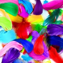 3000 Pcs Colorful Feathers Bulk 3-5 Inch Feathers For Crafts Rainbow Craft Feath - £42.78 GBP
