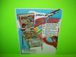 Sky Jump Pinball Machine Flyer Original 1974 BLURRY Image Version Retro - £33.34 GBP