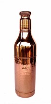 Pure Copper Heavy Gauge Leak Proof Wine Bottle Shape Water Bottle Ayurve... - £36.32 GBP