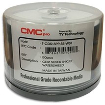 50-Pak Cmc Pro =Watershield &amp; Glossy= Silver Pearl Inkjet Hub 52X 80-Min... - £44.69 GBP