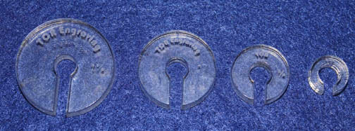 Quilting Template - 4 Piece Offset Set for 1/4&quot; Hopper Foot-- 1/4&quot; Clear... - $9.21