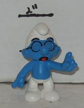 2005 Classic Smurfs Series. 20536 Classic Brainy Smurf PVC Figure Schleich - $9.65