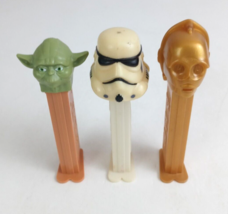 Lot of 3 Star Wars Pez Dispensers C3PO Yoda &amp; Storm Trooper (B) - $146.82 MXN