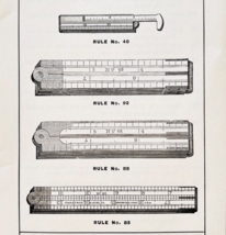 1900 Stanley Tools Boxwood Rulers Advertisement Victorian Wood Engraving... - $10.00
