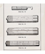1900 Stanley Tools Boxwood Rulers Advertisement Victorian Wood Engraving... - $368.02 MXN