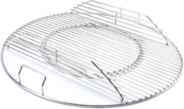 Round Cooking Grate Grid For Weber 22.5&quot; Charcoal Grills Kettle Performer Master - £49.00 GBP