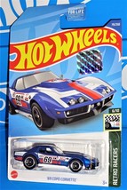 Hot Wheels Factory Set 2022 Retro Racers Series &#39;69 COPO Corvette Blue - £3.13 GBP