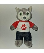 BABW Build A Bear Gray Wiley Wolf Small 12&quot; Plush Shirt Pants Great Wolf... - $14.80