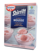 3 Boxes of Dr Oetker Shirriff Instant Mousse Strawberry 69g Each -Free Shipping - $27.09