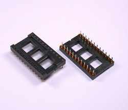 10pcs IC Chip Socket Adapter 24 Pin DIP EPROM DIP24 - £5.43 GBP