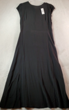 LOFT Maxi Dress Womens Size 6 Black 100% Viscose Sleeveless Round Neck Back Zip - £23.10 GBP