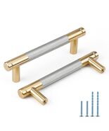 Rergy Knurled Cabinet Handles 25 Pack Champagne Bronze 1-Hole Diamond Pa... - $19.02 CAD