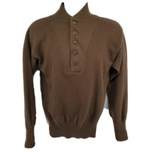 Mitts Nitts DSCP Army Sweater Size S/M Green Long Sleeve Buttons - £19.41 GBP