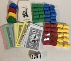 Junior Monopoly Board Game Replacement Pieces Not Complete - $8.90