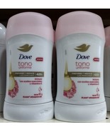 2X DOVE DESODORANTE TONO UNIFORME ROSAS PREVIENE MANCHAS - 2 de 45 c/u E... - £14.45 GBP