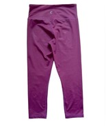 ZYIA Purple Cropped Leggings High Waisted Size 4 Shiny Leather-look Girl... - $23.31 CAD