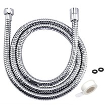 Shower Hose 59 Inches Shower Hose Replacement Stainless Steel Hand Held ... - £14.15 GBP
