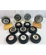 Vintage NHL Hockey League 12 Team Hockey Puck Collection - 1 SIGNED - $102.41 CAD