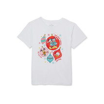 Disney Girls Holiday Cheers Christmas Graphic T-Shirt, White Size S(6-6X) - $14.84