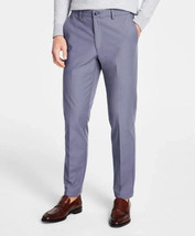 Michael Kors Men&#39;s Pattern Classic Fit Pants, Ash/Blue, 35WX30L NWT - $24.70