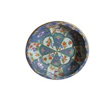 Daher Decorated Ware 1971 Tin Round Platter 10 in Diam Blue Floral Made ... - £9.92 GBP