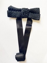 Alexis Mabille Mens Bow Tie Silk Elegant Freizeor Black Made In France - £153.75 GBP