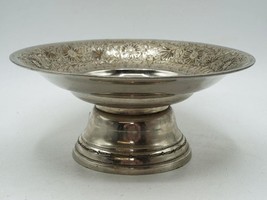 World Gift ZY India Etched Brass Footed Dish Candy Dish Candle Tray - $24.74