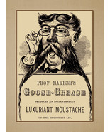 Vintage Men&#39;s Bathroom Wall Art Professor Barber Goose Grease Poster Print - $21.99+