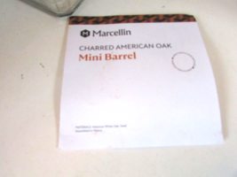 Marcellin Charred American Oak Mini Barrel Kit Tabletop Bar Accessory - $39.55