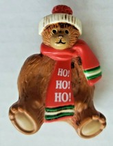Schmid Gordon Fraser Lapel Pin Vintage Holiday  Christmas Bear Ho Ho Ho  A1/6 - £15.92 GBP