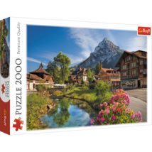 2000 Piece Jigsaw Puzzles, Alps in Summer, Mountain Village Puzzle with ... - $27.99