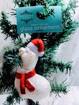 Ship N 24 Hours. New-December Home. Christmas Glass Ornament. “Alpaca”. 4”x 3”. - $25.24