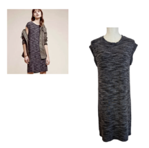 Cloth &amp; Stone Womens Charcoal Gray Melange Shift T-shirt Dress Cap Sleev... - $19.79