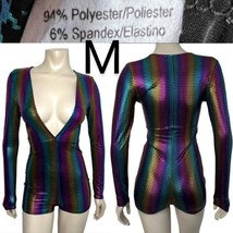 Metallic Rainbow Long Sleeve Romper~ Size M - $28.99